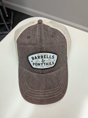 Barbells And Ponytails "LOGO" Classic Mesh Baseball Hat NEW
